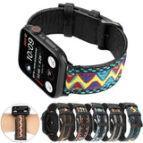 New Leather Strap for Apple Watch 5 4 band 42mm 38mm 40mm 44m Nylon Strap for iWatch Series 1 2 3 4 5 Bands Sport loop 44mm 42mm