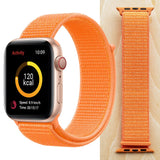 High Quality Nylon Sport Loop Replacment for Apple Watch band 44mm Series 5 4 3 2 1 Breathable Woven Strap 42mm iwatch 40mm 38mm