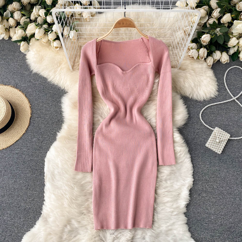 reformation zoisa knit halter mini dress Carrisa Crochet Knit Mini Dress - Baby Pink