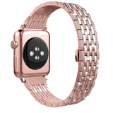 Luxury Diamond Case+Stainless Steel strap For Apple Watch