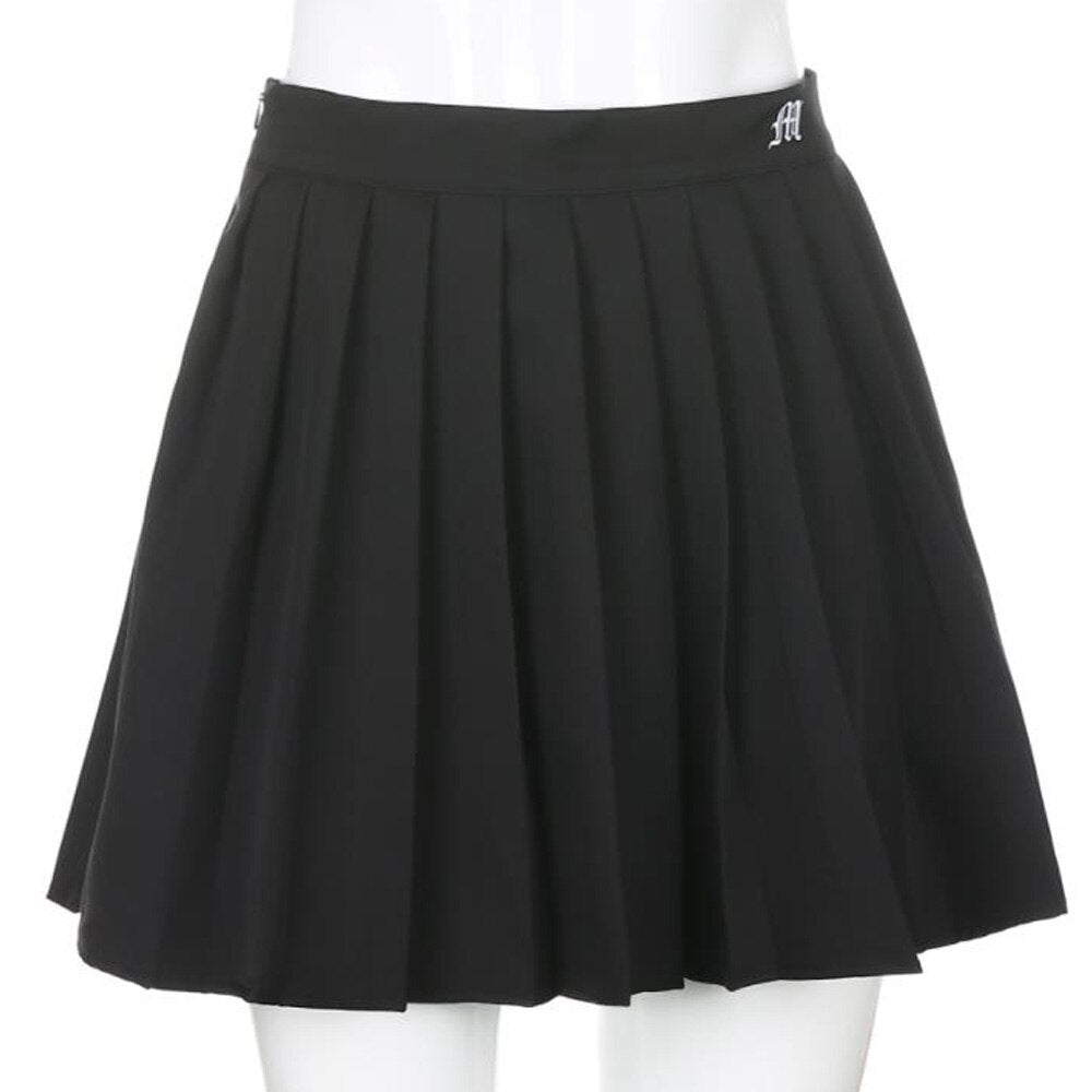Japanese Style Women Sexy Cheerleader White Nightclub Party Super Pleated Cute Ladies Short Mini Skirts