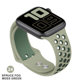 Band for Apple Watch 5 4 3 2 1 42MM 38MM soft Breathable strap Silicone Sports bands for Nike+ Iwatch series 5 4 3 40mm 44mm