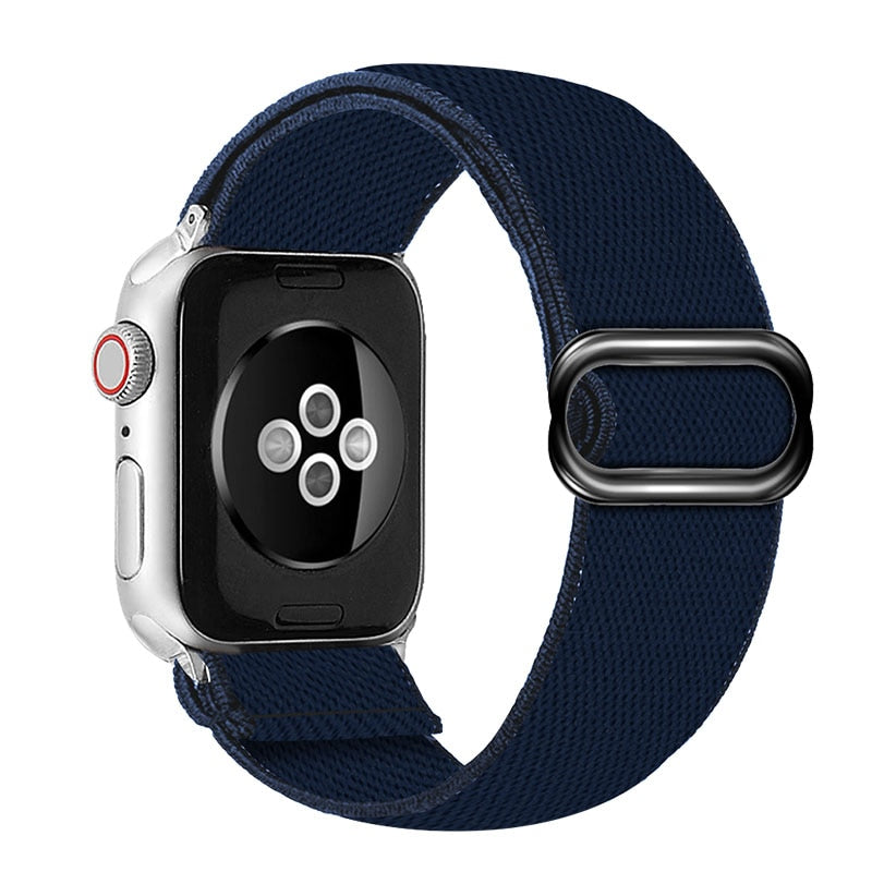 Bohemia Elastic Nylon Loop Band For Apple Watch 6 38mm 40mm 42mm 44mm Watch Adjustable Elastic Strap For Iwatch Series 6 5 4 3