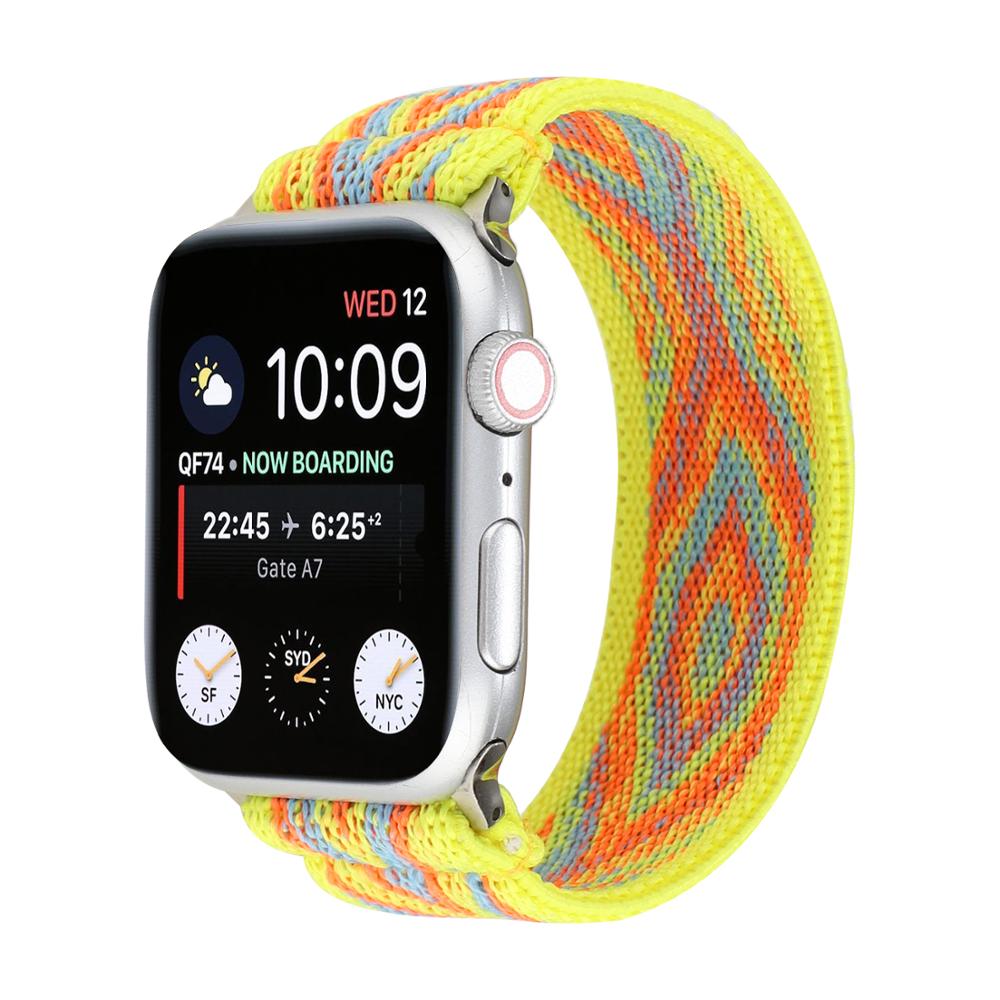 Elastic Watch Band for Apple Watch 5 6 4 Scrunchie Band 38mm 40mm 42mm 44mm Casual Women Strap Bracelet for iwatch series 6 5 4