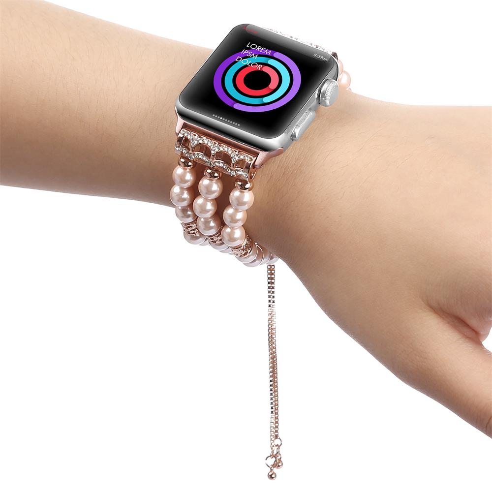 Fashion Pearl Strap Correa Apple Watch Bracelet Band
