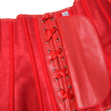 Fashion Women Sexy Faux Leather Corselet Steampunk Overbust Corsets Bustiers Plus Size Lingerie Top Body Shaper