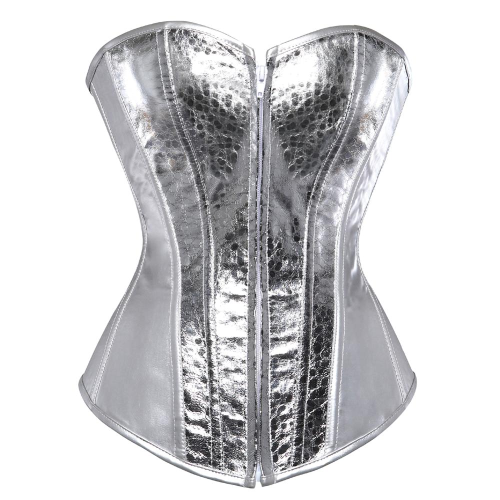 Women Sexy Faux Leather Overbust Corset Waist Cincher Burlesque Corset Bustier Party Fashion Corsets Lingerie Top Plus Size