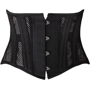 Underbust Corset Plus Size Women's Corsets Top Bustiers Waist Trainer Corselet Belly Sheath Breathable Mesh Slimming Belt