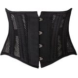 Underbust Corset Plus Size Women's Corsets Top Bustiers Waist Trainer Corselet Belly Sheath Breathable Mesh Slimming Belt