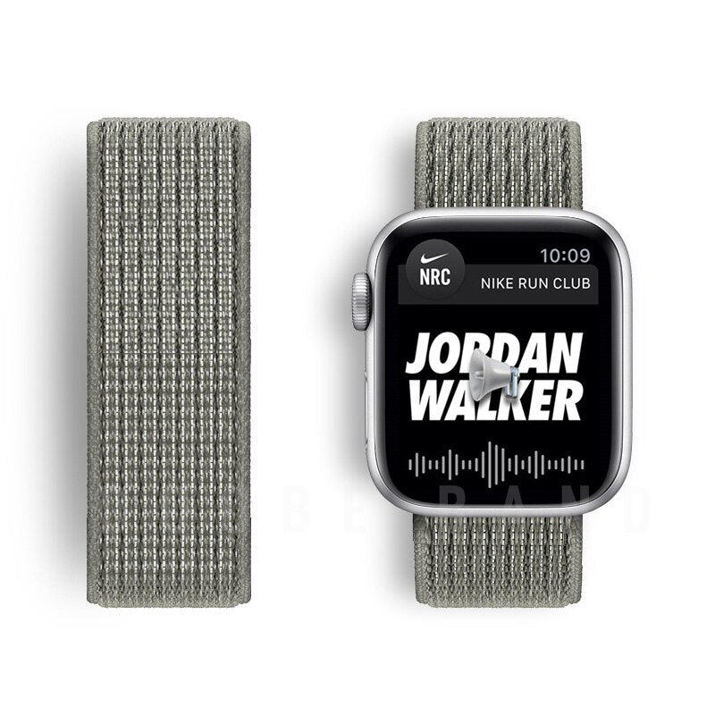 Nylon Loop Strap For Apple Watch band 44mm 40mm 42mm 38mm Smartwatch Watchband correa Sport belt Bracelet iWatch Series 4 5 SE 6