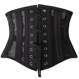 Underbust Corset Plus Size Women's Corsets Top Bustiers Waist Trainer Corselet Belly Sheath Breathable Mesh Slimming Belt