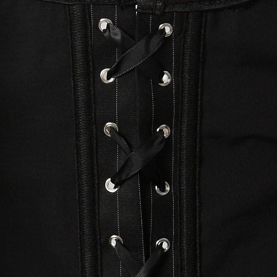 Women Gothic Sexy Striped Straps Underbust Corset Vest Waist Cincher Body Shaper Slim Corset Bustier Lingerie Top Plus Size