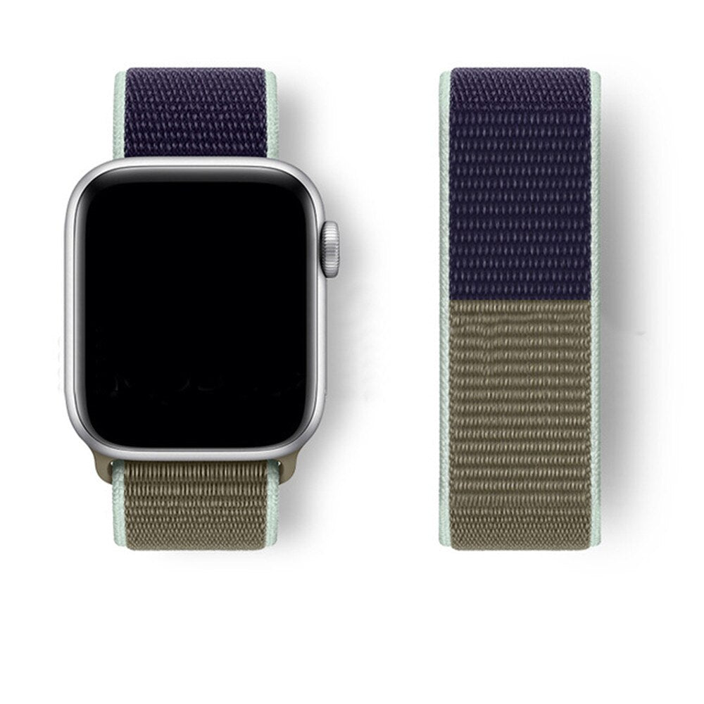 Nylon Loop Strap For Apple Watch 6/SE/5/4 42MM 44MM Band Replacement Wristband For iwatch 3/2/1 38MM 40MM Bracelet Accessories