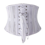 Underbust Corset Plus Size Women's Corsets Top Bustiers Waist Trainer Corselet Belly Sheath Breathable Mesh Slimming Belt