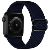 Scrunchie Watch Band for Apple Watch 6 Band 40mm 44mm 38mm 42mm for Iwatch Series 5 4 3 SE Elastic Nylon Bracelet Adjustable