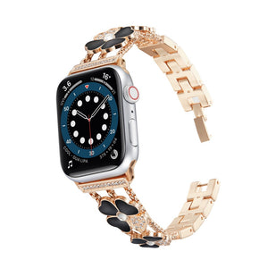 Jewelry Strap for Apple Watch Band 6 44mm 40mm 42mm 38mm Diamond Metal for iWatch Bands Serie SE 6 5 4 3 Wrist Bracelet