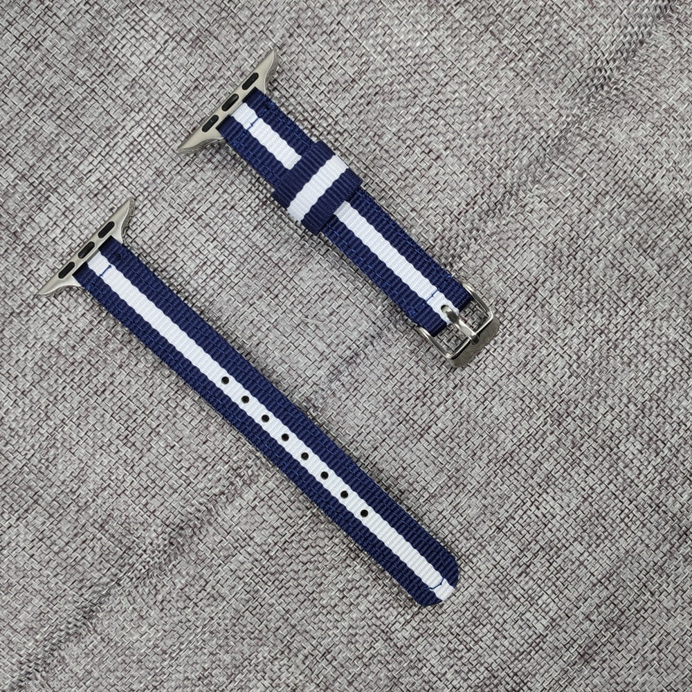 Woven Fabric Bracelet for Apple Watch 6/SE Band Series 5 4 40mm 44mm Breathable Nylon Replacement Strap for iWatch 3 38mm 42mm