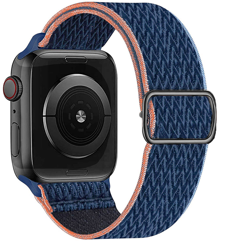 Nylon Strap for Apple watch band 44mm 40mm 38mm 42mm 44 mm Adjustable Elastic Sport solo Loop bracelet iWatch series 3 4 5 6 se