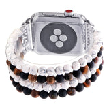 Fashion Jewelry Watch Strap for Iwatch 5 4 3 Bracelet Bead String Wristband Replacement Apple Watchband Women Girl Wriststrap