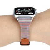 Band For Apple Watch Series 5/4/3/2/1 38mm 42mm 40mm 44mm Leather Breathable Bracelet wrist Strap Sport Loop for iwatch series