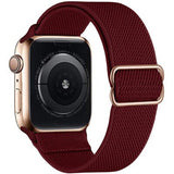Adjustable Elastic Nylon solo Loop Strap for Apple watch band 44mm 40mm 38mm 42mm Scrunchie bracelet iWatch series 3 4 5 6 se