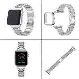 Diamond stainless steel strap With cover for apple watch strap 6 SE 5 4 44mm 40mm iWatch Bands 6 3 38mm 42mm Bracelet watchband