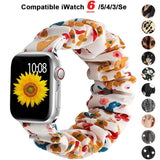 Scrunchie Strap for Apple watch band 44mm 40mm iWatch 42/38mm Elastic Nylon Solo Loop smart bracelet applewatch serie 5 43 SE 6