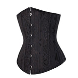 Women Gothic Sexy Underbust Corset 26 Steel Boned Waist Cincher Slimming Body Shaper Corsets Bustiers Lingerie Top Plus Size