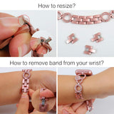 Diamond Stainless Steel Replacement Strap For Apple Watch Women Bracelet