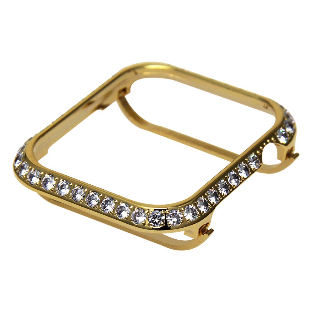 Luxury Metal Diamond Case For Apple Watch Stainless Steel Strap Watch Band