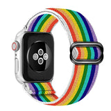 Bohemia Elastic Nylon Loop Band For Apple Watch 6 38mm 40mm 42mm 44mm Watch Adjustable Elastic Strap For Iwatch Series 6 5 4 3