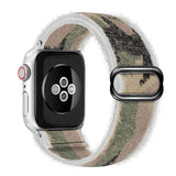Bohemia Elastic Nylon Loop Band For Apple Watch 6 38mm 40mm 42mm 44mm Watch Adjustable Elastic Strap For Iwatch Series 6 5 4 3