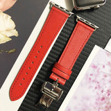 Leather sport loop strap for apple watch band 42mm 44mm apple watch 4 5 38mm 40mm For iwatch 3/2/1 correa replacement bracelet