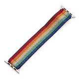 Bohemia Elastic Nylon Watch Strap for Apple Watch Band 42mm 44mm 38mm 40mm Scrunchie Solo Loop Bracelet for iwatch 6 SE 5 4 3