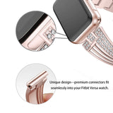 women diamond strap for apple watch series 5 4 3 2 band for iWatch 38mm 42mm 40mm 44mm stainless stee strap link bracelet