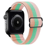 Scrunchie Strap for Apple watch band 44mm 40mm 38mm 42mm Adjustable Elastic Nylon solo Loop bracelet iWatch series 3 4 5 6 se
