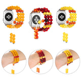 Bands for Apple Watch Band 38mm 40mm 42mm 44mm Beeswax Beaded Elastic Band for iWatch Series 5 4 3 2 1 Bracelet Straps for Women