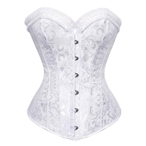 Corset Top for Women Sexy Lace Bustier Corset Lingerie Steel Boned Waist Cincher Bodyshaper Costume Gothic Corsets Plus size