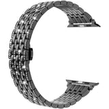 Luxury Diamond Strap for Apple Watch Band 6 44mm 40mm 38mm 42mm Stainless steel Bracelet for iWatch series SE 6 5 4 3 Wristbands