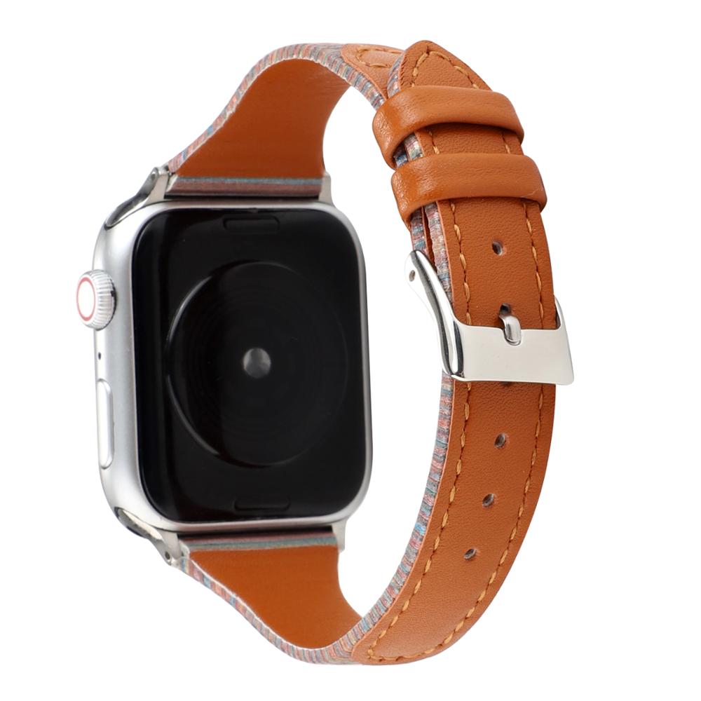 Band For Apple Watch Series 5/4/3/2/1 38mm 42mm 40mm 44mm Leather Breathable Bracelet wrist Strap Sport Loop for iwatch series