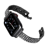 Stainless steel Diamond Strap for Apple Watch Band 44/40mm 38/42mm Women Jewelry Belt for iWatch Bands Serie SE 6 5 4 3 Bracelet