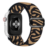 Braided Nylon Loop Elastic Buckle for Apple Watch Band 44mm40mm SE 65 Leopard Bracelet Strap on Smart iWatch Series 38mm42mm 432