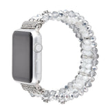 Bracelet For Apple Watch Se 44mm Strap Correa Woman Bling Pearl Beads Elastic Iwatch 3 Bands 38mm 40mm Wristband Accessories