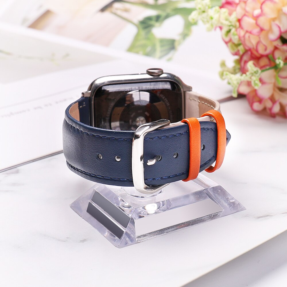 Band for Apple Watch 5/4/3/2/1 Sport Bracelet 42 mm 38 mm leather Strap For iwatch bands Series 5 4 Accessories