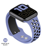 Band for Apple Watch 5 4 3 2 1 42MM 38MM soft Breathable strap Silicone Sports bands for Nike+ Iwatch series 5 4 3 40mm 44mm