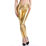 Sexy liquid Wet Look Shiny Metallic Stretch 70s 80s Neon Glossy Skinny Leggings Disco Dance Costume Pants