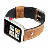 Band For Apple Watch 5/4 44mm 40mm Leather Watchband Replacement Bracelet Strap Sport Loop for iwatch series 3/2/1 42mm 38mm