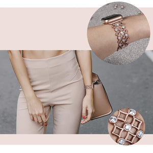 women Diamond watch Band for apple Watch 38mm 42mm 40mm 44mm Stainless Steel strap iwatch Series 5 4 3 2 1 Wrist band Bracelet