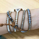 Bohemia strap for Apple Watch 5 band 38mm 40mm 42mm 44mm Series 2/34/5/6/SE Handmade Vintage Natural beads Bracelet for iwatch 6