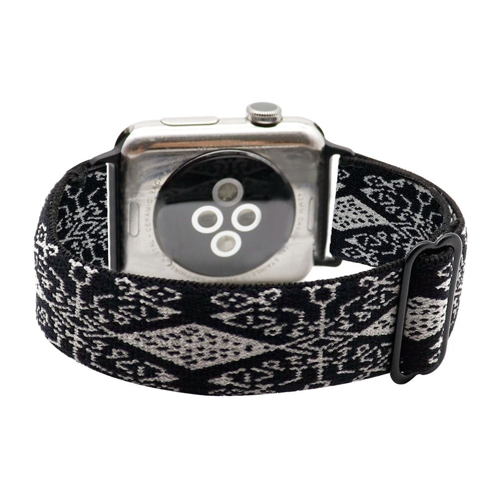 Nylon Strap For Apple Watch Strap 44/40/42/38mm Bohemia Braid Adjustable Elastic Band Bracelet iWatch Series 6 SE 5 4 3 2 1